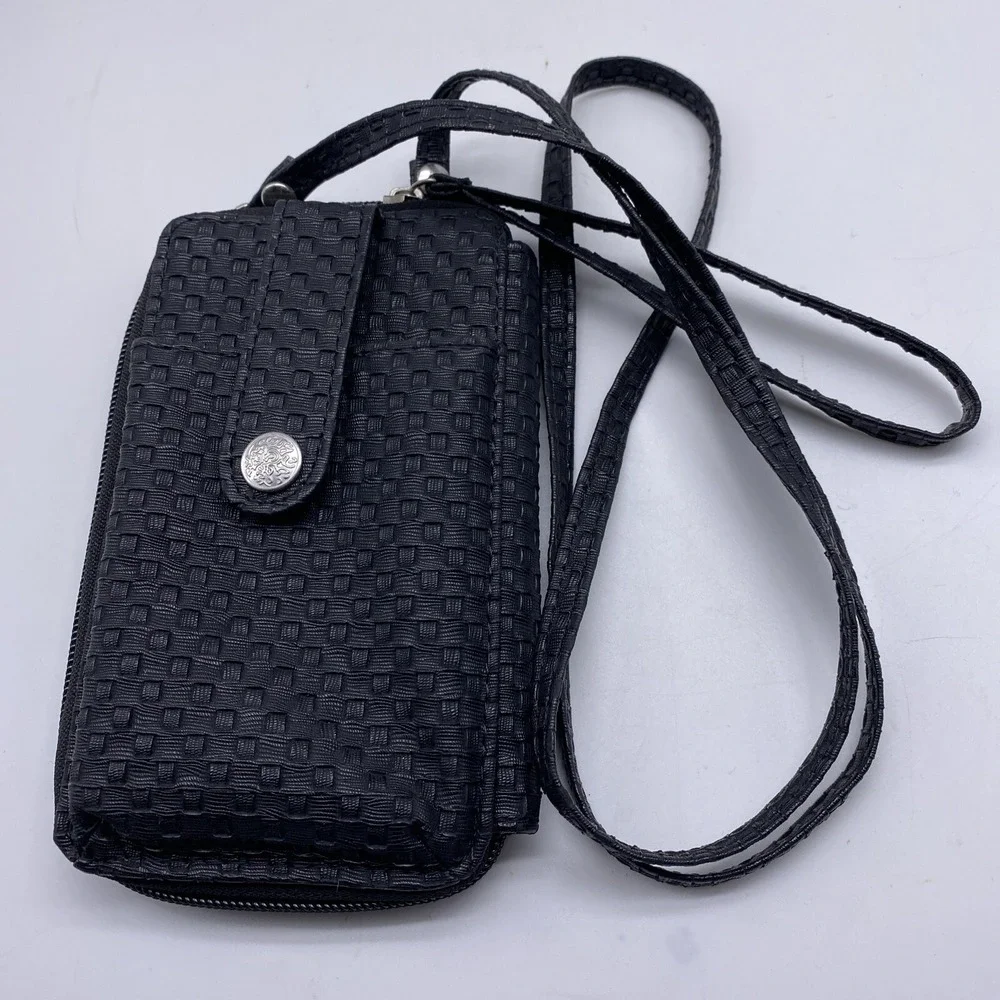 Woven Zip Around‎ Wallet Wristlet Cellphone Crossbag